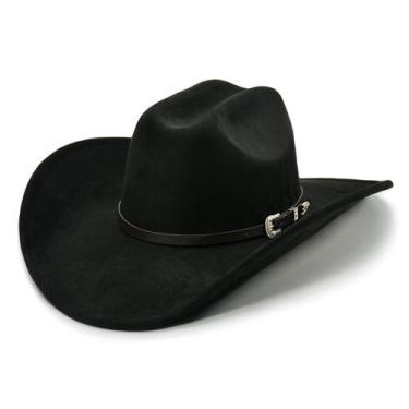 Imagem de Chapéu de caubói FLUFFY SENSE. Cattleman Western Felt para mulheres/ho