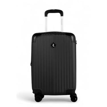 Imagem de Mala de Bordo P Polo London Club, Padrão ANAAC tamanho Pequeno feita ABS Resistente e Leve Expansiva para até 10 Kg possui Cadeado fixo com senha e 4 Rodas com giro 360º (Preto)