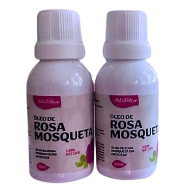 Imagem de Kit Rosa Mosqueta: 2 Óleos de Rosa Mosqueta de 30ml |100% Naturais – Clareador, Hidratante, Antioxidante, Reduz manchas e atua na melhora da elasticidade da pele – NatusVida