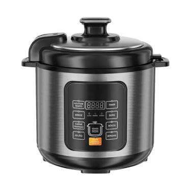 Imagem de Panela de Pressão Elétrica 6L Multifuncional 1000W 8 Funções(Azul,127V)