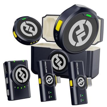 Imagem de Sistema Microfone Lapela Duplo Hollyland Lark M2 Combo Wireless para Câmeras e SmartPhones