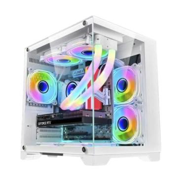 Imagem de Gabinete Aquario Micro W305 White - K-MEX