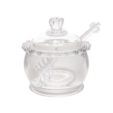 Imagem de Meleira de Cristal C/Pegador Plástico Daisy Transparente 200ml Wolff