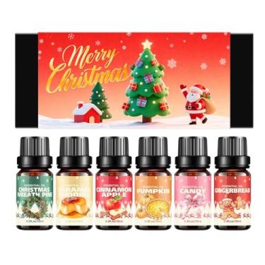 Imagem de Óleo De Fragrância Para Fabricação De Velas - 6 Unidades de Fragrância de Feriado,Óleo De Para Vela De Natal,Uso Em Massagem Corporal Festas Inverno Sala De Estar Casa De Banho Meditação
