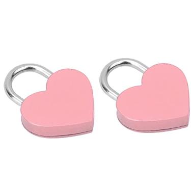 Imagem de Zerodis Cadeado Em Forma de Coração Coleção de Artesanato Acessórios de Roupas Acessórios de Vestuário Vestuário Com Chaves Mini Cadeado para Bolsas de Bagagem Caixas de Joias Diários Em Forma de