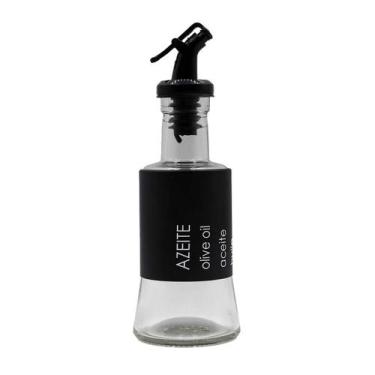 Imagem de Galheteiro Vidro e Inox Com Dosador Porta Azeite 200ml - JM CASA