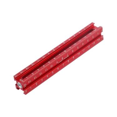 Imagem de IEUDNS Ferramenta de marcação com escala, riscador para marcenaria, régua de marcação, Style a