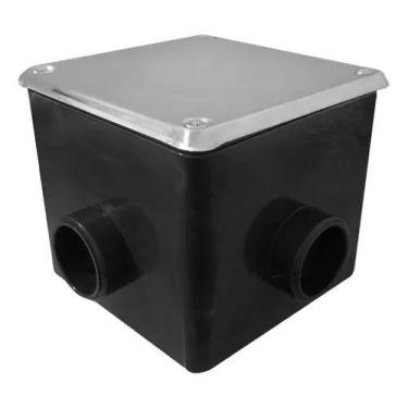 Imagem de Caixa de Passagem c/ Regulagem p/ LED Tampa em Inox Brustec