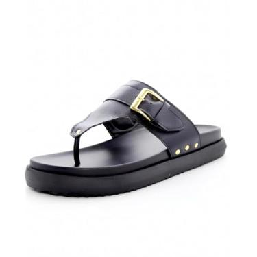 Imagem de 002AFP-Papete Flat Feminina - Design Moderno, sofisticação e conforto (Preto, BR, Adulto, Numérico, 39)