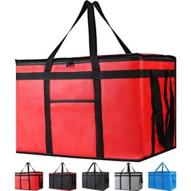 Imagem de Bolsa de entrega de comida Bodaon XXX-Large Isolada Vermelha