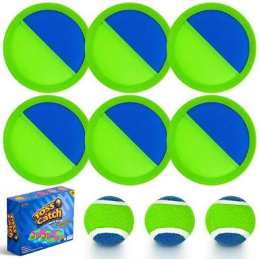 Imagem de Jogo Toss and Catch Ball Ayeboovi 6 Paddle 3 Balls para crianças com m