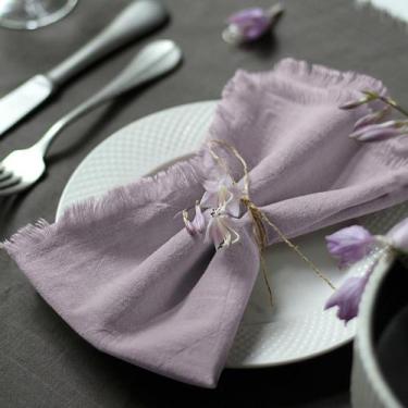 Imagem de Conjunto de 12 guardanapos de pano Ayuzawa feitos à mão 100% algodão -