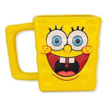 Imagem de Caneca Formato 3d Bob Esponja - Zona Criativa, Amarelo