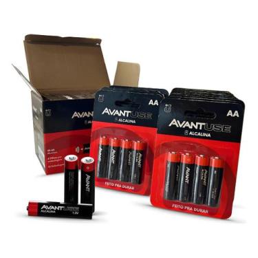 Imagem de Kit 16, 24, 48 ou 128 Pilhas Alcalina Comum AA 1.5v Avant Use, 48 unid