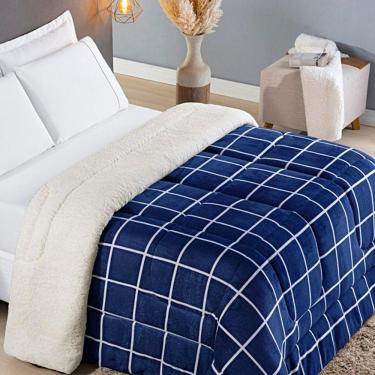 Imagem de Kit Coberdrom Solteiro Austin 3 Peças - Marinho