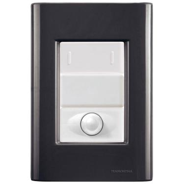 Imagem de Cj Interruptor Paralelo + Dimmer Ajustável Giz Grafite Tramontina Completo Pronto Tramontina