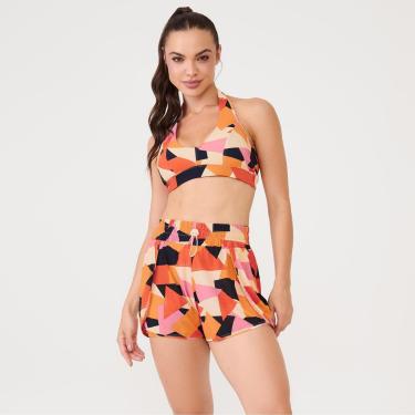 Imagem de Short Transpassado Estampa Poliamida Soft Donna Carioca-Feminino