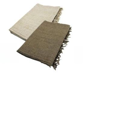 Imagem de Manta para Sofa Grande, Kit 2 Mantas Natal para Sofá 2,20 X 1,20m Gigante Algodão Protetor Decoração Natal(Caramelo + Marrom Mesclado)