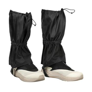 Imagem de YELARXI Polainas de perna, polainas de neve para caminhadas à prova d'água ajustáveis e leves para botas de neve com alça para os pés - Adequado para (sapatos de neve/caminhada/caça/escalada), 35,5 cm