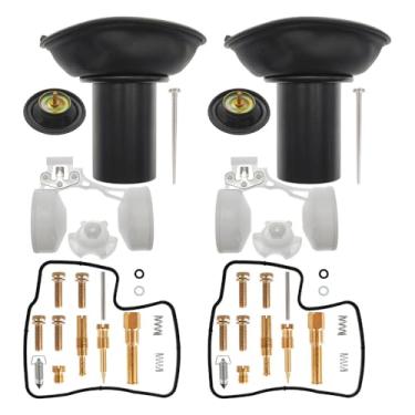 Imagem de 2 kits de reposição de carburador para Honda Shadow VLX 600 VT600C 1989-1998 Kit de reparo de carburador com boia