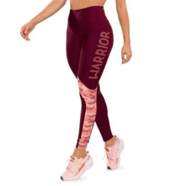 Imagem de Legging Warrior Platinado Com Estampa Emborrachada Donna Carioca-Feminino