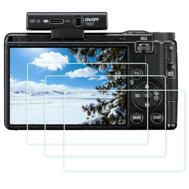 Imagem de PCTC Pacote com 3 protetores de tela GRIV compatíveis com a câmera Ricoh GR IV GRIV GR 4, dureza 9H, tela de vidro temperado ultrafina de 0,3 mm, cobertura total de ponta a ponta