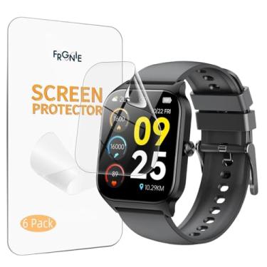 Imagem de Frgnie Protetor de tela projetado para relógio inteligente aycy P114 de 4,7 cm, filme TPU transparente HD macio projetado para smartwatch paybay CASCHO P125