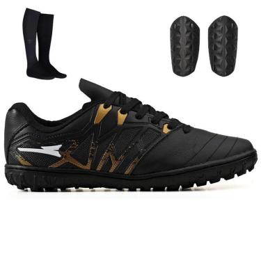 Imagem de Kit Futebol Society com Chuteira + Meião + Caneleira Adulta-Masculino