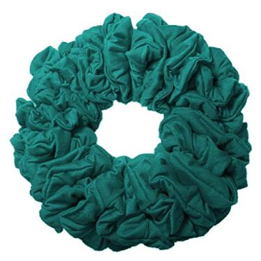 Imagem de Scrunchies de algodão a granel de 36 peças da Color, pacote de elásticos elásticos de cor da equipe (azul-petróleo)
