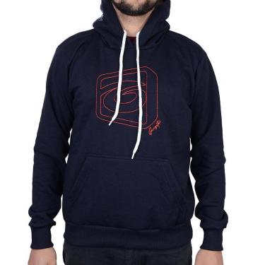 Imagem de Blusa Masculina Gangster Moletom Marinho - 14070739-Masculino