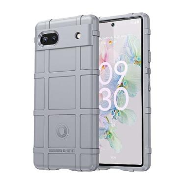 Imagem de IDEWEI Capa para Google Pixel 6A, fibra de carbono refinada, anti-queda, anti-impressões digitais, proteção integral. A capa do telemóvel é compatível com o Google Pixel 6A