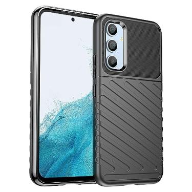 Imagem de Capa para Samsung Galaxy A54 5G. Fibra de carbono refinada, anti-queda, anti-impressões digitais, proteção integral. A capa do telemóvel é compatível com Samsung Galaxy A54 5G