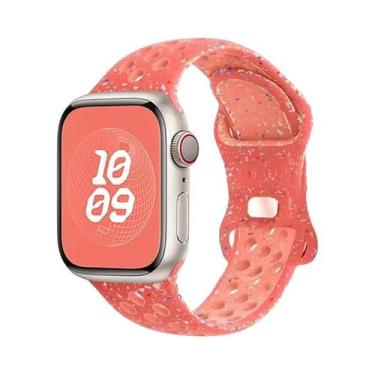 Imagem de Pulseira De Borracha Colorida Para Apple Watch Band 44mm 45mm 46mm 49m