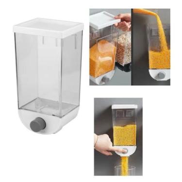 Imagem de Dispenser de alimentos de parede touch porta cereal mantimentos 1 litr