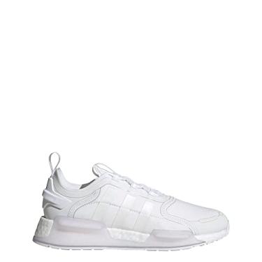 Imagem de adidas T nis feminino NMD_R1 V3, Nuvem branco/cinza um/prata met lico, 7