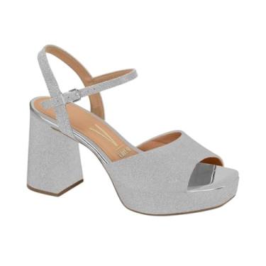 Imagem de Sandália Vizzano Meia Pata Feminina 6472.207 (Prata, BR, Adulto, Numérico, 36)