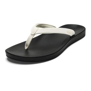 Imagem de OLUKAI Chinelo feminino 'Uiki, Branco brilhante/pedra vulcânica, 42