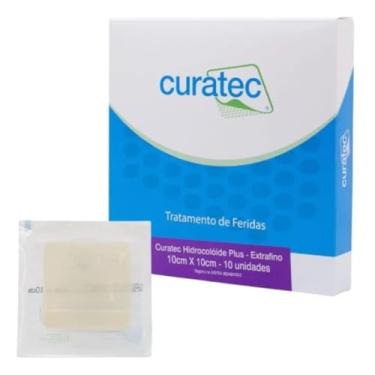 Imagem de Curativo hidrocolóide 10x10 Plus Extra Fino Curatec