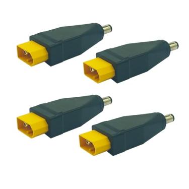 Imagem de 4Pcs New Upgraded XT60 Connector XT60 Male to DC 5525 Male Model Airplane Power Connector xtender Adapter for Drone, Model, Energy Storage Power(XT60 Male to DC5525 Male)