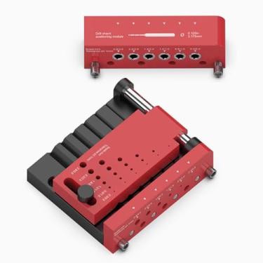 Imagem de T0012 Round Stick Punching Positioner | Precision Drill Guide Jig for Model Building, Woodworking & DIY |Adjustable Locator with Scales (T0012 + T0012-A)