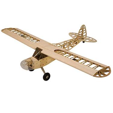 Imagem de Dancing Wings Hobby S0801 Avião de Controle Remoto Madeira Balsa 1 2M Piper Cub J-3 Aeronave KIT Versão Modelo Voo DIY Fácil Montar Semi-Escala Excelente Ponto Partida para Novos Pilotos divertido Elé