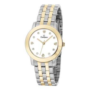 Imagem de RELOGIO CHAMPION ANALOGICO BRANCO METAL MISTO CH26711B