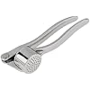 Imagem de Espremedor de Alho em Aço Inoxidável, Prensa Manual de Alho com Cabo Longo