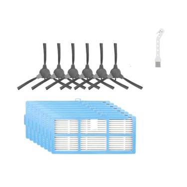 Imagem de Escova principal + escova lateral + filtro HEPA, compatível com o aspirador robô Ionvac Robo Vac 2000 - Acessórios e peças de reposição para aspirador robô(Set 9)