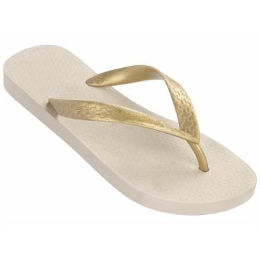 Imagem de Chinelo Ipanema Bem Estar Feminino Bege/Ouro Light 35