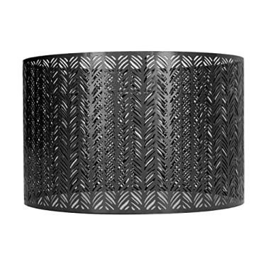 Imagem de Hyuduo Abajur de Ferro Moderno e Elegante, Design Oco Em Formato de Folha de Abeto, Compatível Com Lâmpada E27 ou E14, para Lustres, Luminária de Chão e Abajur (#12)