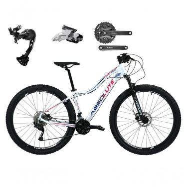Imagem de Bicicleta Aro 29 Absolute Hera Câmbios Shimano Alívio E Altus 27v Freio Hidráulico K7 Garfo C-trava branco Tam: 17