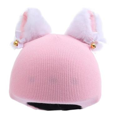 Imagem de menolana Capa para capacete de esqui, ao vento, para homens e mulheres, ideal para patinação, esportes de inverno e snowboard. Design elástico, Rosa