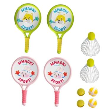 Imagem de menolana 4x Badminton Raquete para Crianças Esportes Brinquedo com Bola Petecas Indoor Outdoor Sport Game Badminton Racquet para Lawn Beach