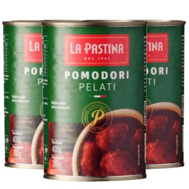 Imagem de Tomates Pelados La Pastina 400g (3 latas)